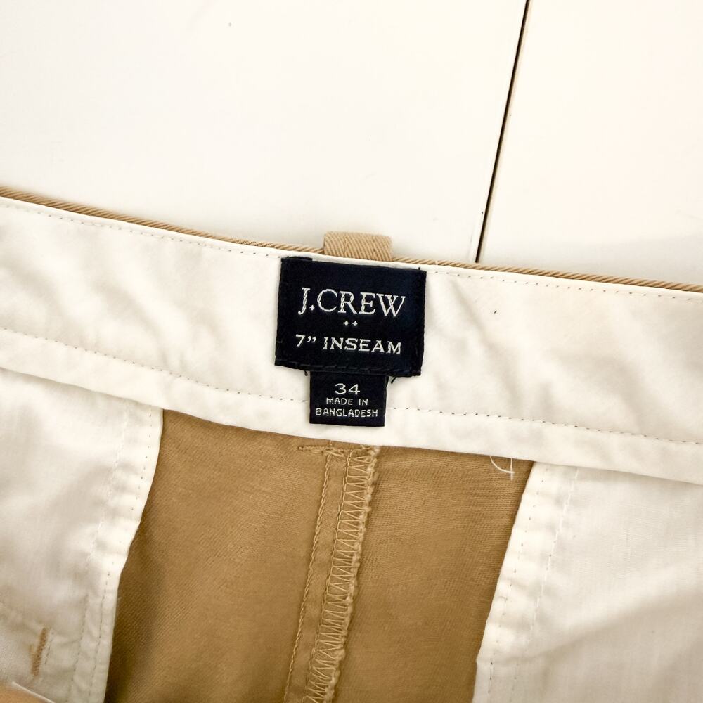 J.Crew Mens 7” Flex Chino Shorts Khaki Beige - 34 - Picture 4 of 8